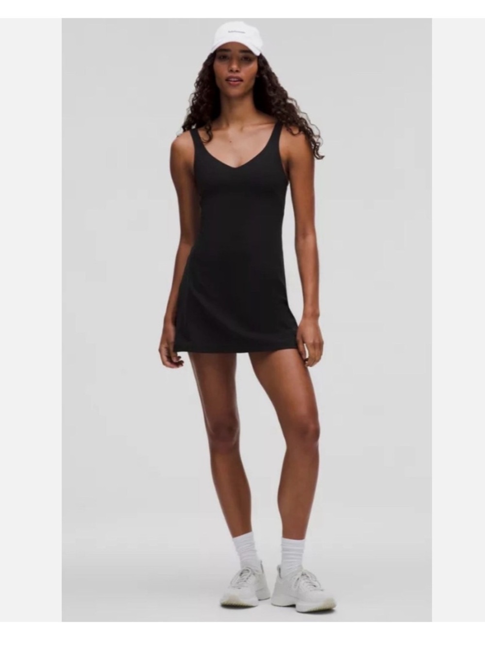 Lululemon Align Black Mini Dress Built-In Shorts Size 4 NWOT